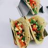 Stainless Steel Taco Holder Tortilla Serving Rack Reusable Taco Plates Burrito Rack for Kitchen Restaurant