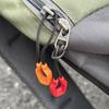 6Pcs Luminous Zipper Pullers Convenient Zippers Extension Knapsack Jacket Tent Zipper Pull Slider Head Tool Luggage Accessories