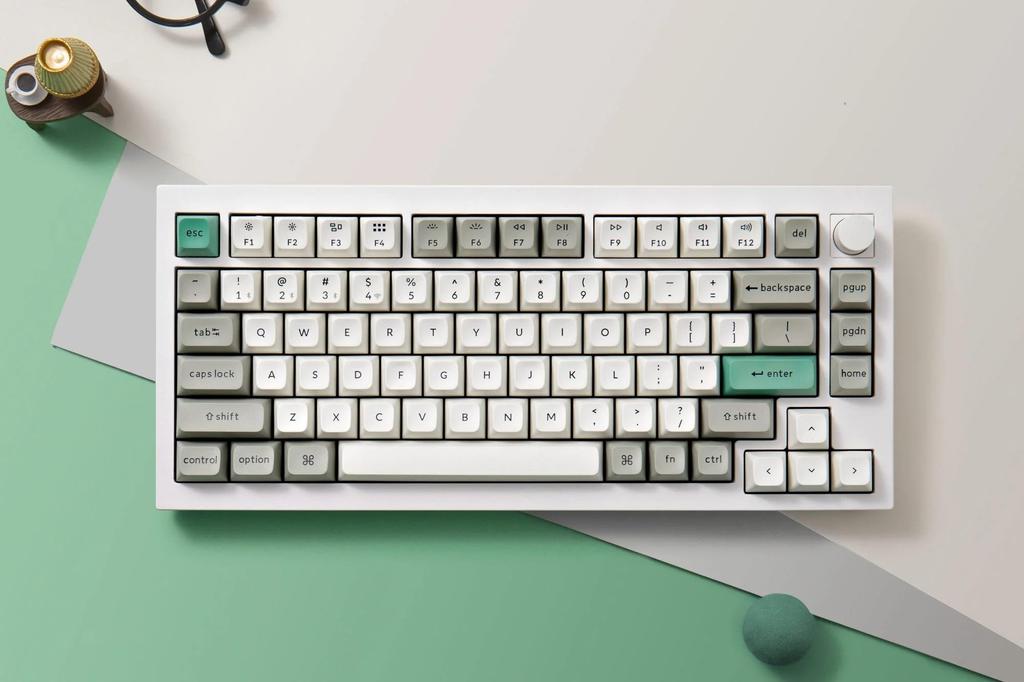 Keychron Q1 Max Wireless Custom Mechanical US RGB Gateron Jupiter Mechanical Full Compatible with and Linux Brown Gateron Jupiter Mechanical Switches