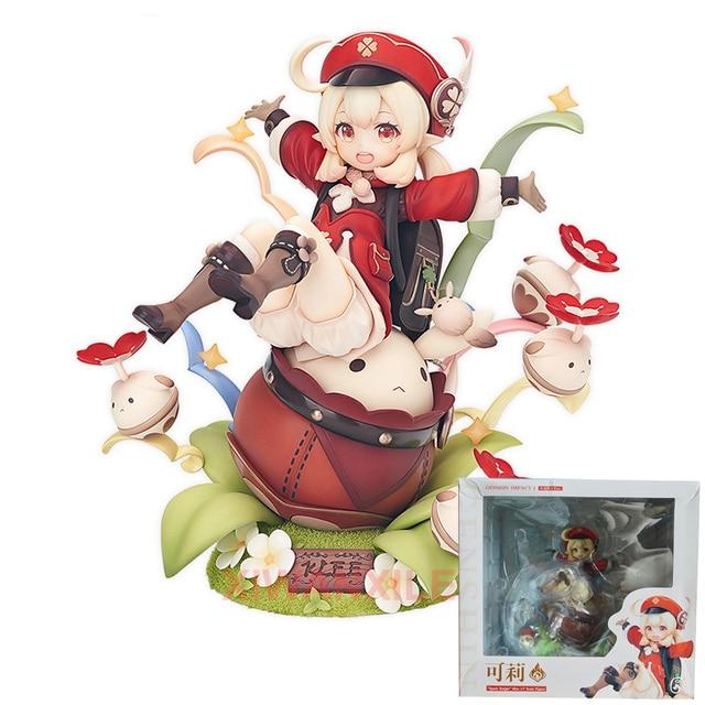 22cm Genshin Impact Raiden Shogun Anime Figure Ganyu /Keqing /Paimon /Klee Action Figure Hu Tao Figurine Collection Model Doll Toys