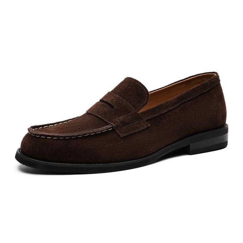 Cow Suede Classic Loafers Leather Mens