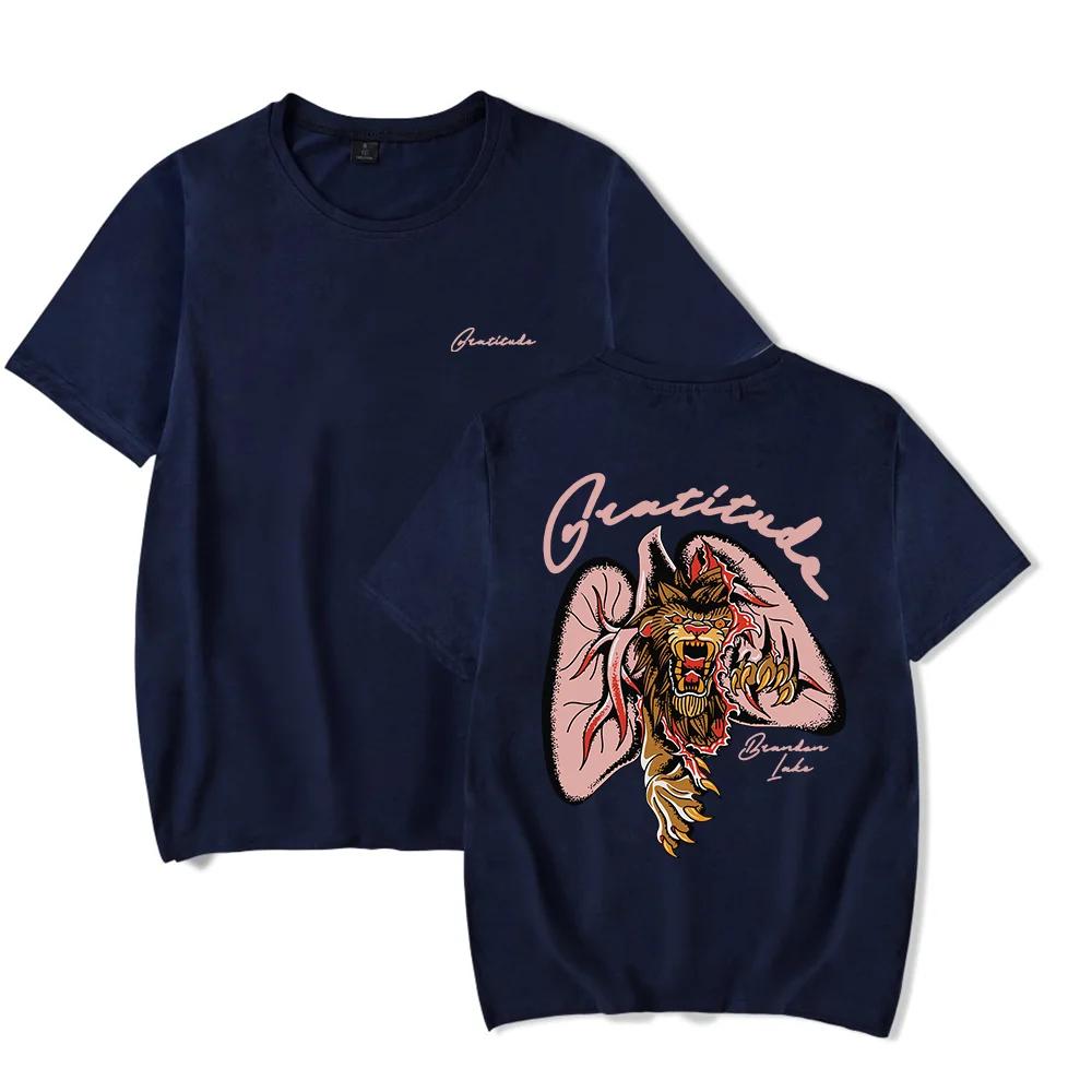Brandon Lake Gratitude TShirt MenWomen Streetwear TShirt Shirt Short Sleeve S