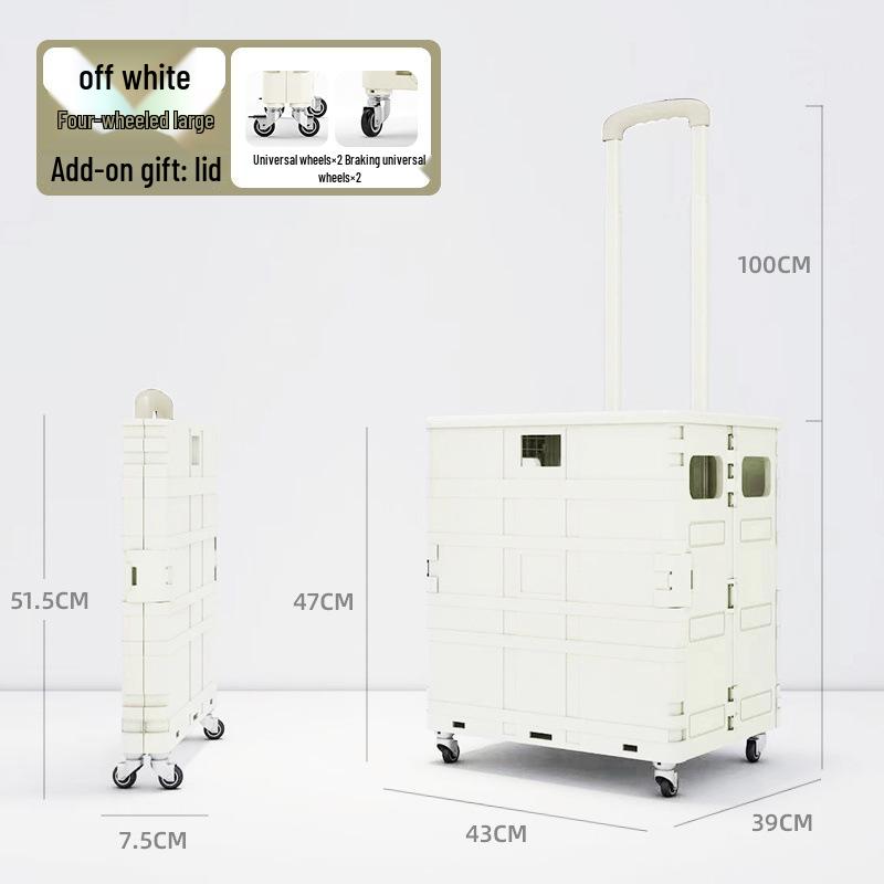 Kompaktní skládací nákupní vozík na schody a pro doručování