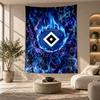 Decorative Tapestry,Hamburger SV Football Printed Wall Art, Lightweight Wall Hanging For Bedroom Background