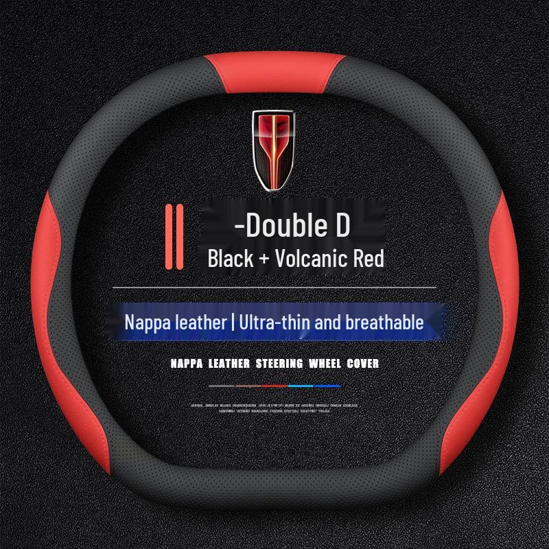 2025 Hongqi HS5 All-Season Ultra-Thin Genuine Leather Anti-Slip Steering Wheel Cover