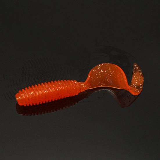 12 Stück 6cm Mehrfarbig Künstlicher Lockwurm Weichköder Köder Angelzubehör