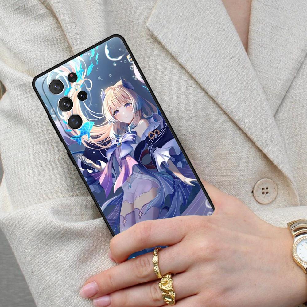 Fashion Genshin Impact Sangonomiya Kokomi Cell Phone Case for Samsung Galaxy S26 Ultra S25 S24 S23 S22 S21 S20 Note10 Cover