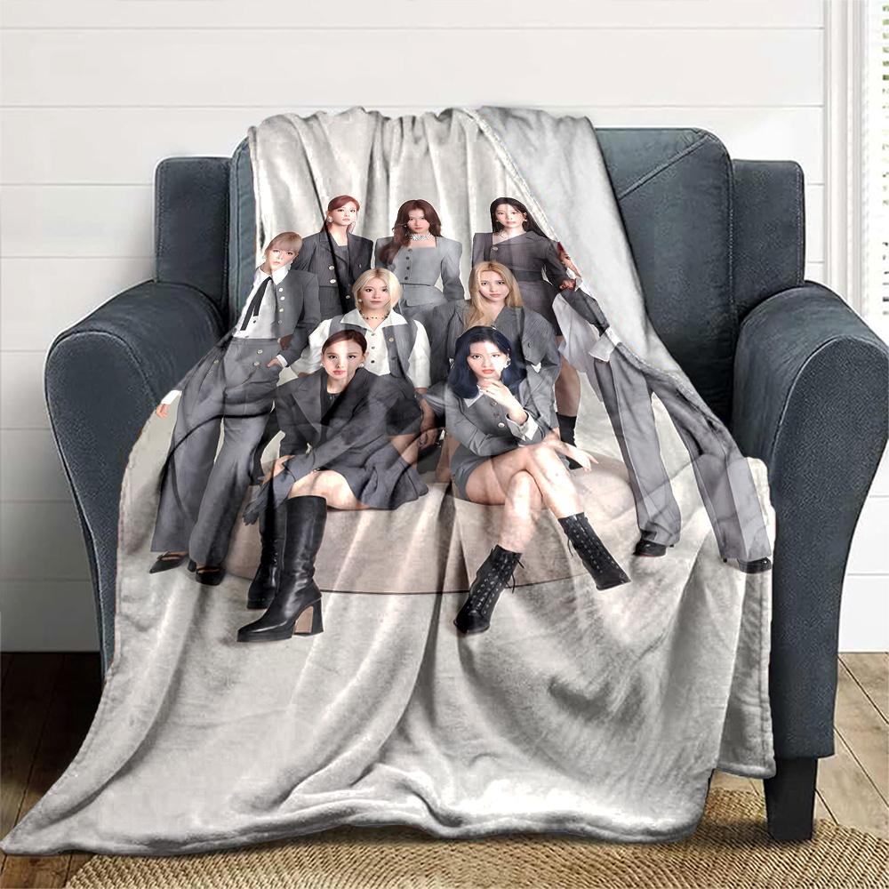 Twice Blanket Ultra-Soft Great for Office Couch Bed Four Seasons Multipurpose Warmthful Decor Ideal Gift For Birthday Valentine'S Day