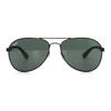 RB3549 006/71 61mm Ray-Ban Aviator Sunglasses Double Bridge Dark Green Lenses