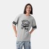 GAP Unisex Cotton Blend Printed Logo Color-block Short Sleeve T-Shirt