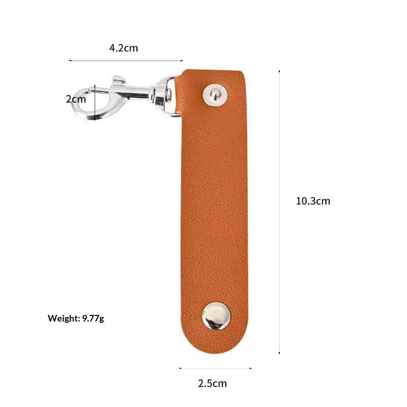 Wear Resistant PU Leather Keychain Anti-Lost Simple Fashion Premium Car Key Strap for Men Women Daily Use
