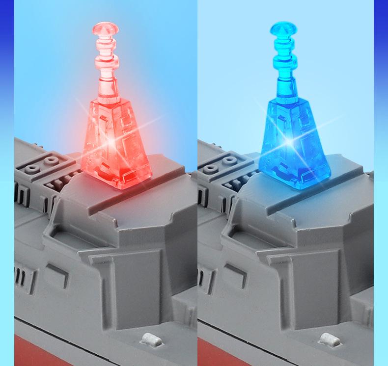 Remote Control Mini Warship: 2.4G Speedboat Simulation Toy