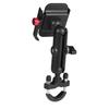 Aluminum Alloy Handlebar Motorcycle Bike Phone Holder Stand with USB Charger Bicycle Moto Rearview Mirror Cellphone Bracket