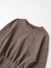 2025 New Women's Fashion Soft Belt Long Sleeve Dress