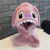 Stitch Kinder Wintermütze und Schal Set mit verdickter Wärme für Kinder im Alter von 2 bis 10 Jahren