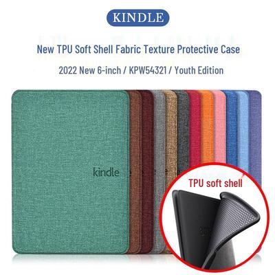 12 Kolorów Etui TPU o Teksturze Tkaniny dla Kindle Paperwhite 3/4/5 (2024) - Edycja młodzieżowa