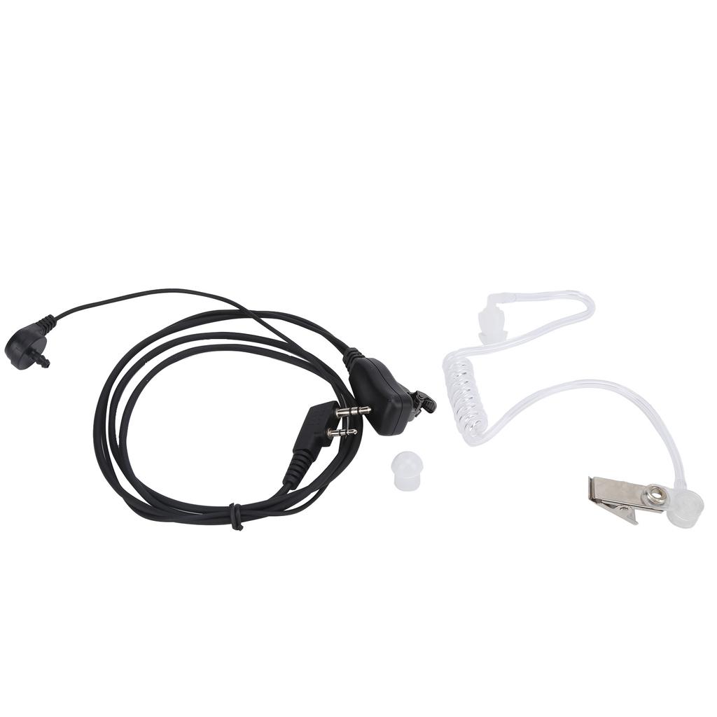 Walkie Talkie Earpiece Durable Denoise Headphone with Earplug Air Duct for Baofeng UV5R