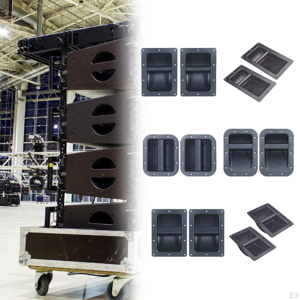 2 Pieces Speaker Cabinet Handles Heavy Duty Supplies Grasp Side Handle Lightweight Loaded