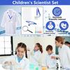 Apparlxer Dokter Cosplay Wetenschapper Kostuum voor Kinderen, Witte Jas, Labjas, Veiligheidsbril, Druppelaar, ID-kaart, Naamplaatje, Halloween, Theater, Evenementen,