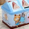Money Box Metal House Shape Piggy Bank with Key Lock Creative House Coin Box Cute Coin Safe Storage Box Home