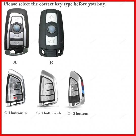 Silicone 3D Carbon Key Fob Cover for BMW 1 2 3 4 5 6 7 M Series X1 X2 X3 X3M X4 X4M X5 X6 M8 M7 M6 M5 M4 M3 M2 M1 M240i 330i 340i 430i 340i 840i Z4