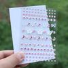 Sparkling Acrylic Rhinestone Face Stickers 1pc, Butterfly & Floral Designs for Parties, Stage Performances & Festivals