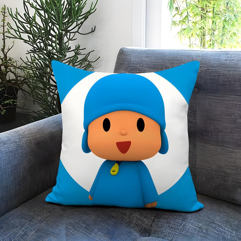 Hot P-PPocoyo Cushion Cover Comfortable Reversible Pillow Cover Ideal for Car Sofa Bedroom & Beyond