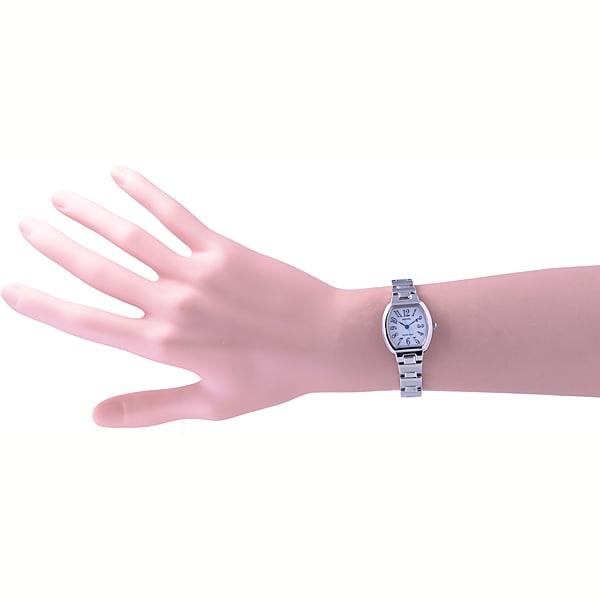 Citizen KP1-110-91 femmes ( Montre REGUNO Solar-Tech Femme) Montre Tonneau analogique en acier inoxydable argenté