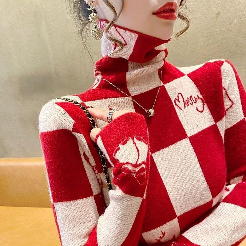 Damen Verdickter Basis und Modisches Neues Winter Langarm-Oberteil