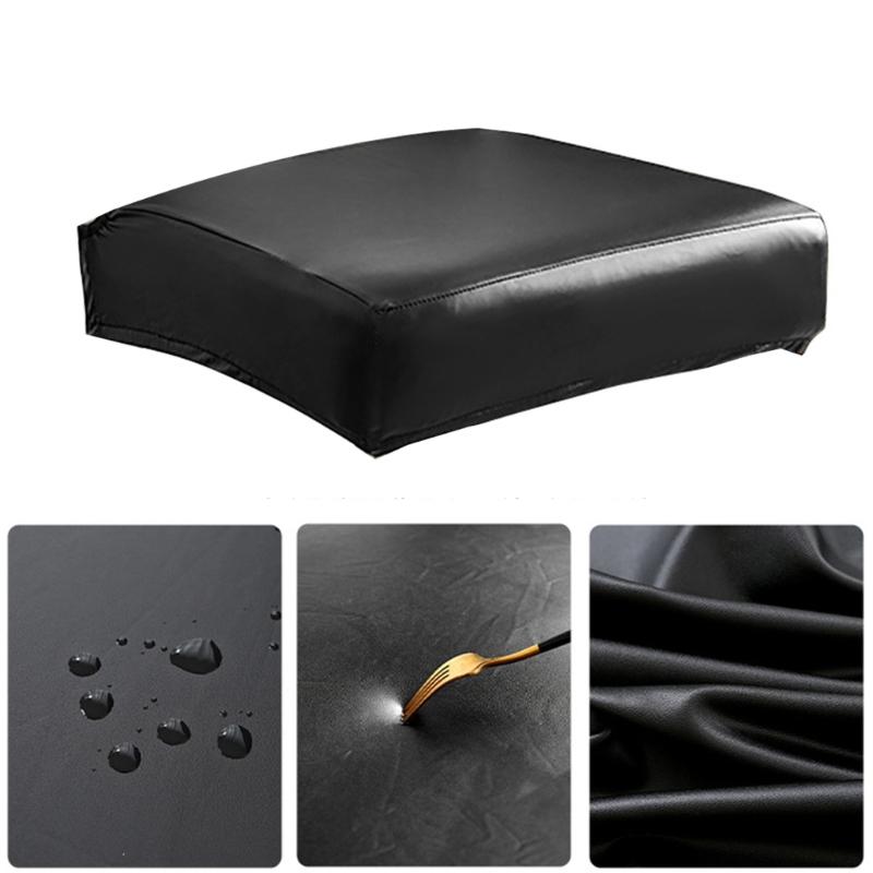 Waterproofs PU Leather Chair Cover Waterproofs Stretch Chair Slipcovers for Dining Room Home Kitchen Seats Protectors