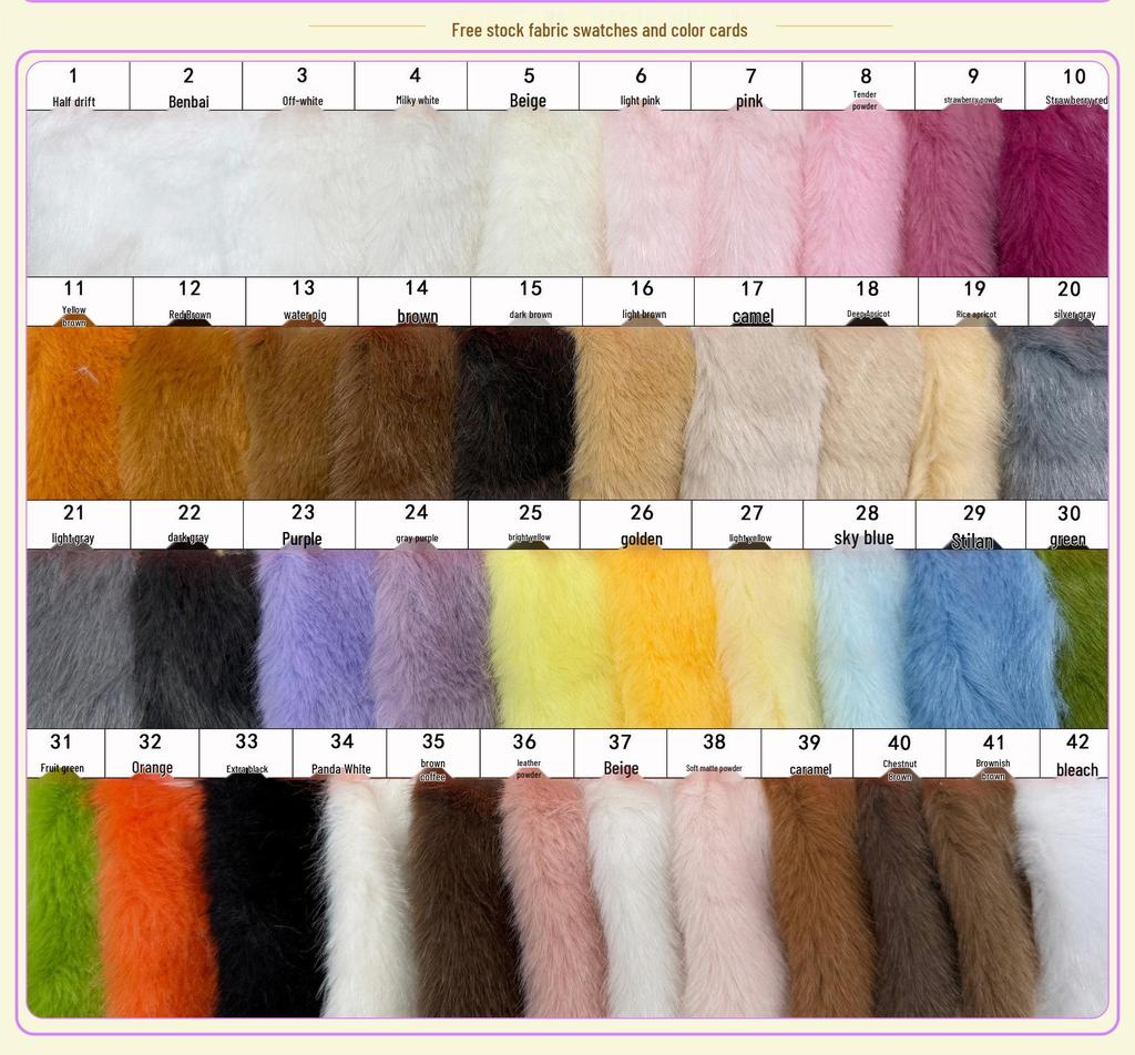 380g Glossy Faux Mink Fur Fabric for Toy and Clothing - High and Low Pile, Attractive Mink Cub Design