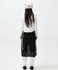 Soleubi Fringe Check Skirt Pants (Set) / Black