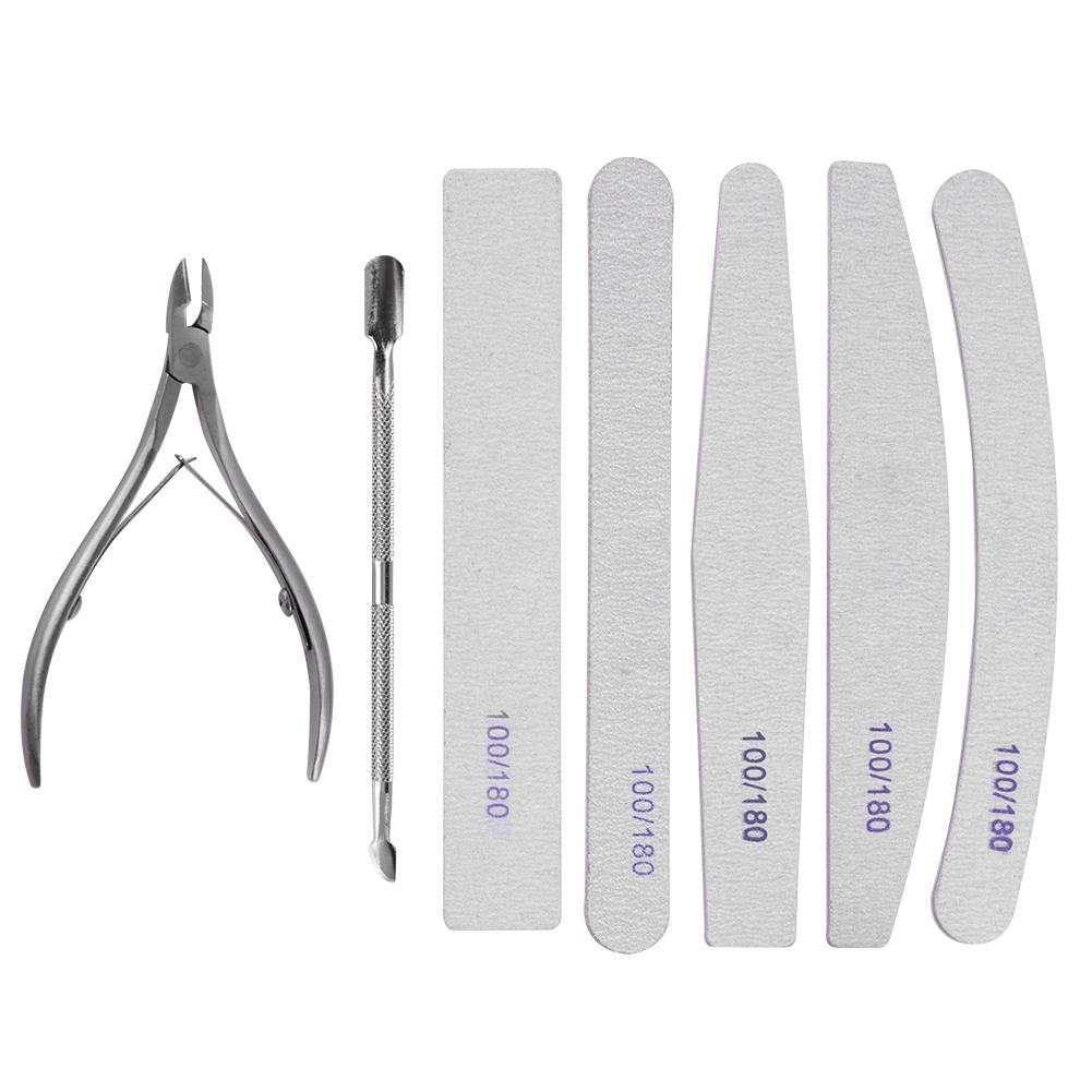 Professional Nail Art Manicure Pedicure Tool Set Nail Sanding Sponge Files Buffer Polisher