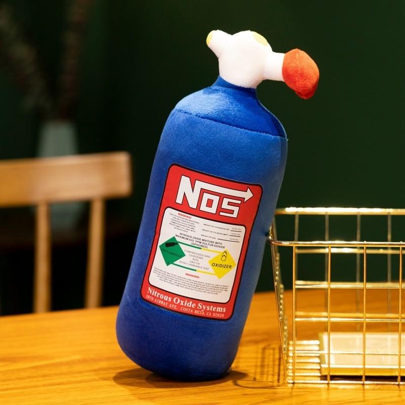 Blue Nitrogen Tank Shape Plush Car Pillow Toy Wholesale For Cross-border Bestselling