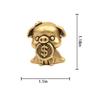 Brass Pig Bite Money Decoration Exquisite Miniature Decoration Retro Animal Small Craft Statue