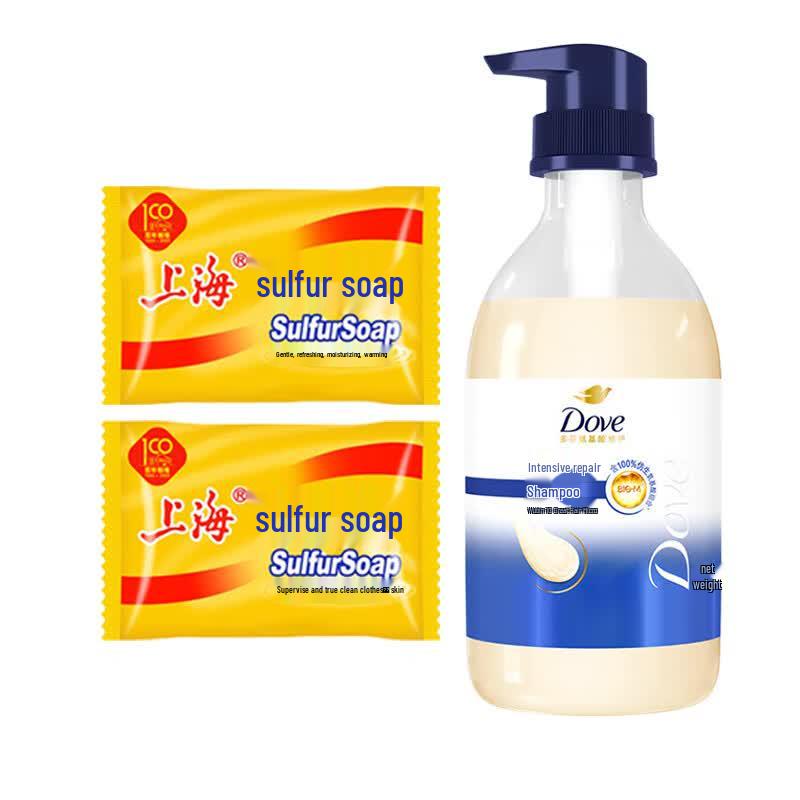 Набор Shanghai Sulfur Soap & Dove Shower Milk