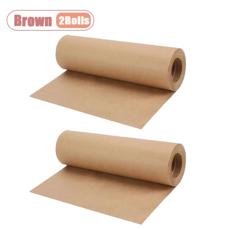 1-4Rolls Kraft Craft Paper Roll Biodegradable Wrapping for Gift Box Floral Bouquet Present Eco Friendly Cushioning Packing
