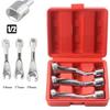 3PCS 1/2in Drive Fuel Injector Line Injection Socket 14 17 19mm Open End Wrench High-selling Manual Tool Accessories