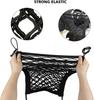 Car 3-Layer Organizer Net Mesh Trunk Goods Storage Seat Back Stowing Tidying mesh in Trunk Bag Pet Barrier Net of Backseat
