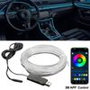 2m/3m RGB LED Car Interior Optic Atmosphere Light Strip APP Control Ambient Neon Invisible Light USB Ambient LED Light Strip