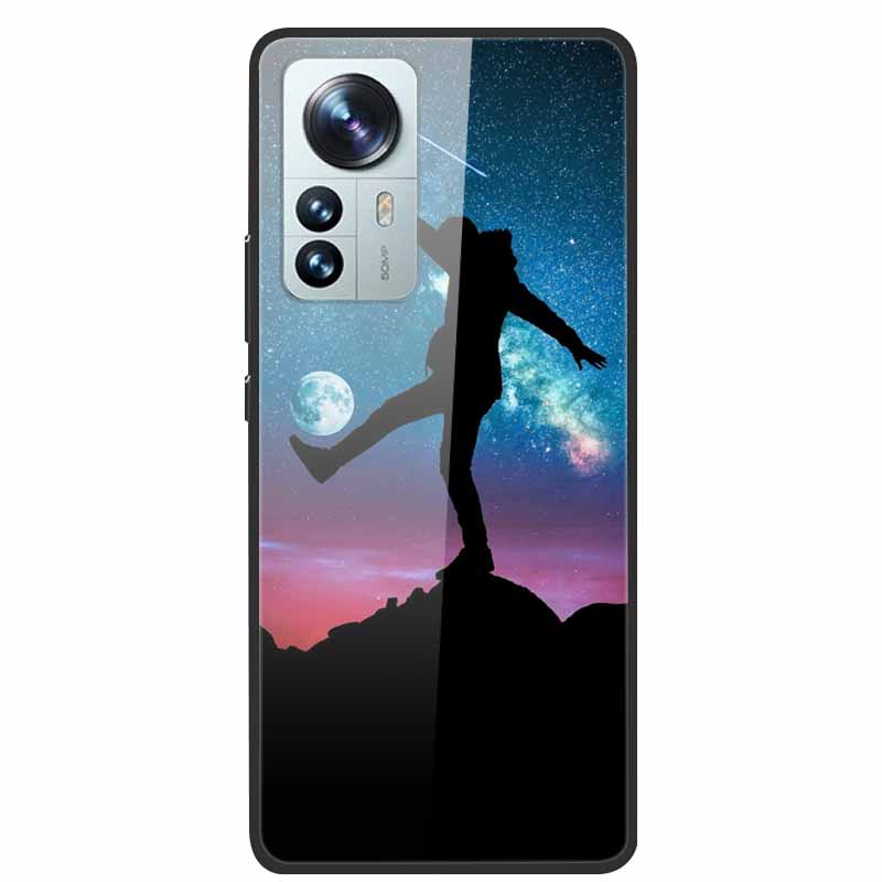 For Redmi Note 12S Case Tempered Glass Hard Back Cover for Xiaomi Redmi Note 12 Note12 Pro 4G 5G Phone Cases Note12S 12 S 12Pro