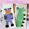 Organizador de Parede Animal de Desenho Animado Com 3 Bolsos Para Decoração de Quarto Infantil
