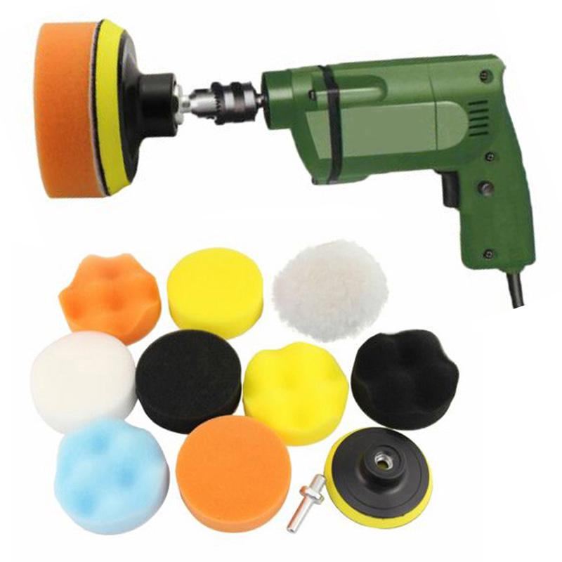 Car Buffing Pads Polishing Buffer for Drill Sponge Kit Set Waxing Foam Sealing