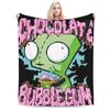 Invaders Zims Blanket Warm Soft Funny Plush Throw Blanket For Girls Boys Home Decor Flannel Bedspread Bed Cover