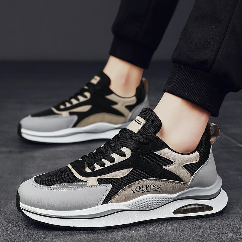 

Модная мужская повседневная спортивная обувь, модные дизайнерские дышащие сетчатые кроссовки для отдыха, уличные молодежные крутые полосатые кроссовки 44