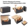 PU Card Deck Box with Dice Tray Game Card Collectors Scratch Resistant Card Storage Case Game Card Carrying Organizers