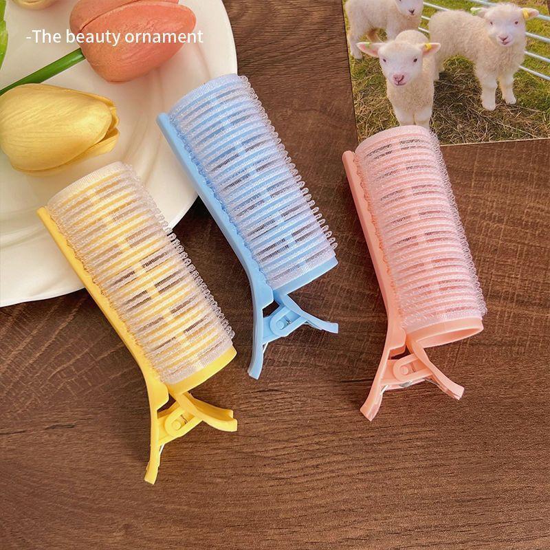 BEPAN 1/3pcs Fluffy Hair Roller Bangs Clips 2 in 1 Bangs Hair Rollers with Clip Portable Bangs Curler Volumizing Root Lifting Clips
