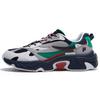 Facetasm X Raccoon Fabric Synthetic Leather Suede FF Shuttle Low Top Dad Shoes Men Sneaker White Blue T12M234101FWD