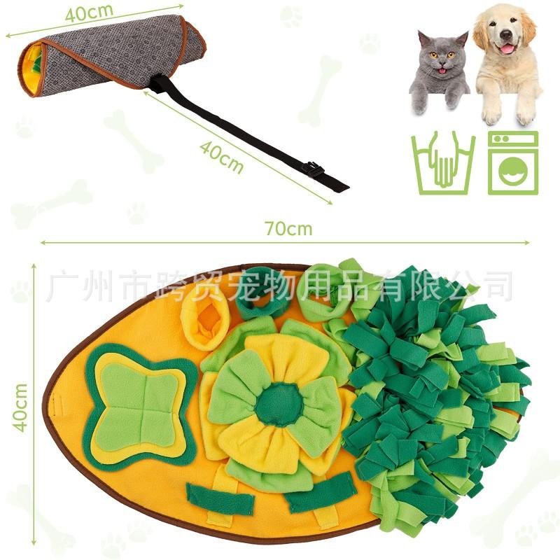 Interactive Snuffle Mat Dogs Cats - Plush Scent Tracking Toy With Crinkle Sound Non-Slip Base Mental Stimulation