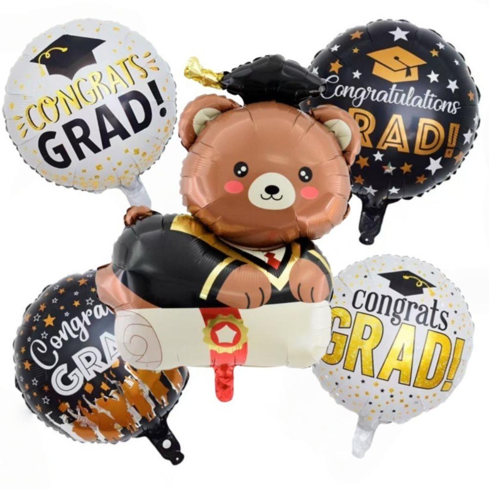

18inch Round Graduation Balloons 4D Design Standing Balloon Foil Balloon Helium Balloon Decorative Arrangement 10inch